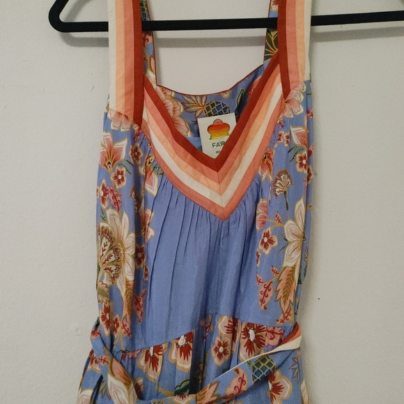 Farm Rio blue superbloom tapestry maxi dress - Picture 7 of 12
